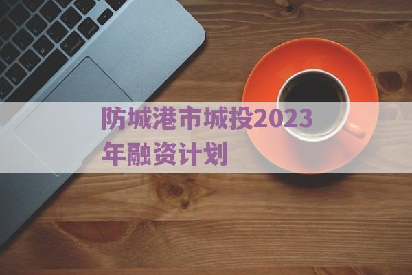 防城港市城投2023年融资计划