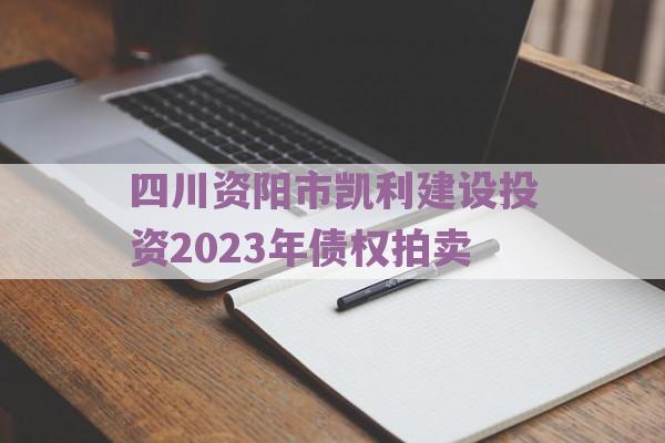 四川资阳市凯利建设投资2023年债权拍卖