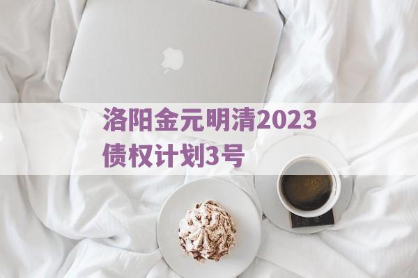 洛阳金元明清2023债权计划3号