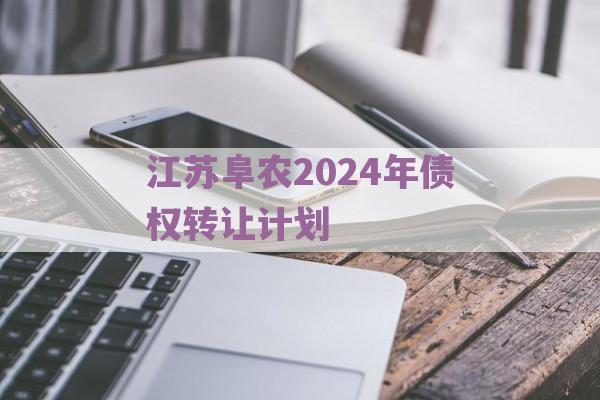 江苏阜农2024年债权转让计划