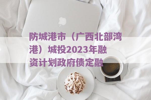 防城港市（广西北部湾港）城投2023年融资计划政府债定融