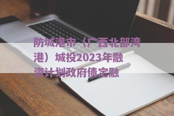 防城港市（广西北部湾港）城投2023年融资计划政府债定融
