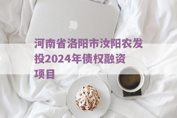 河南省洛阳市汝阳农发投2024年债权融资项目