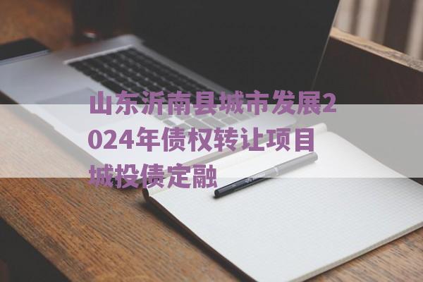 山东沂南县城市发展2024年债权转让项目城投债定融